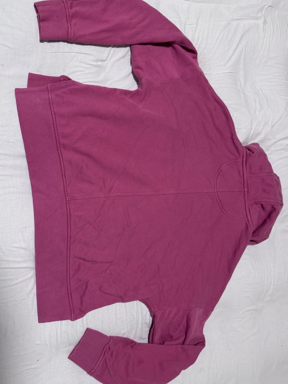 Carhartt Loose Fit Hoodie in Berry Pink with Logo Cozy Sweatshirt  Pullover SZ L - Picture 2 of 9